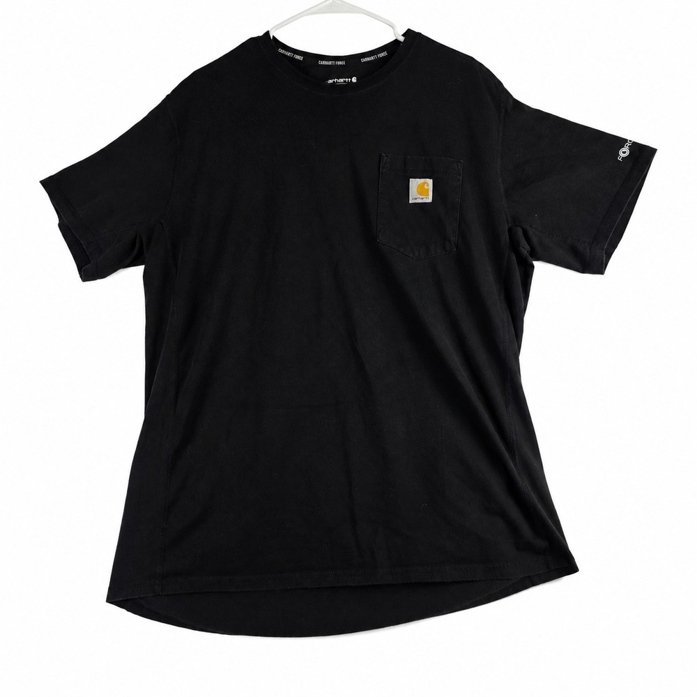 Carhartt Force Men's XL Black Relaxed Fit Short Sleeve Pocket Work T-Shirt